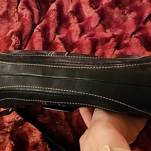 Vtg Coach F10910 MEDIUM Soho Hobo Y2K Black Leather Shoulder Bag Silver Buckle - Picture 14 of 15